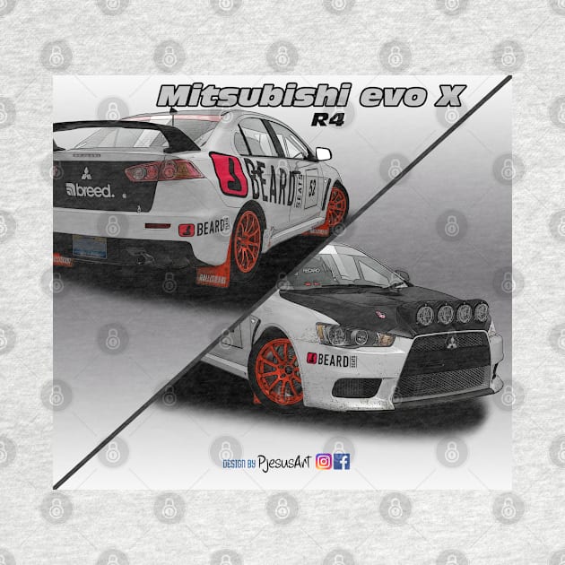 Mitsubishi evo X R4 Dirt 4 by PjesusArt